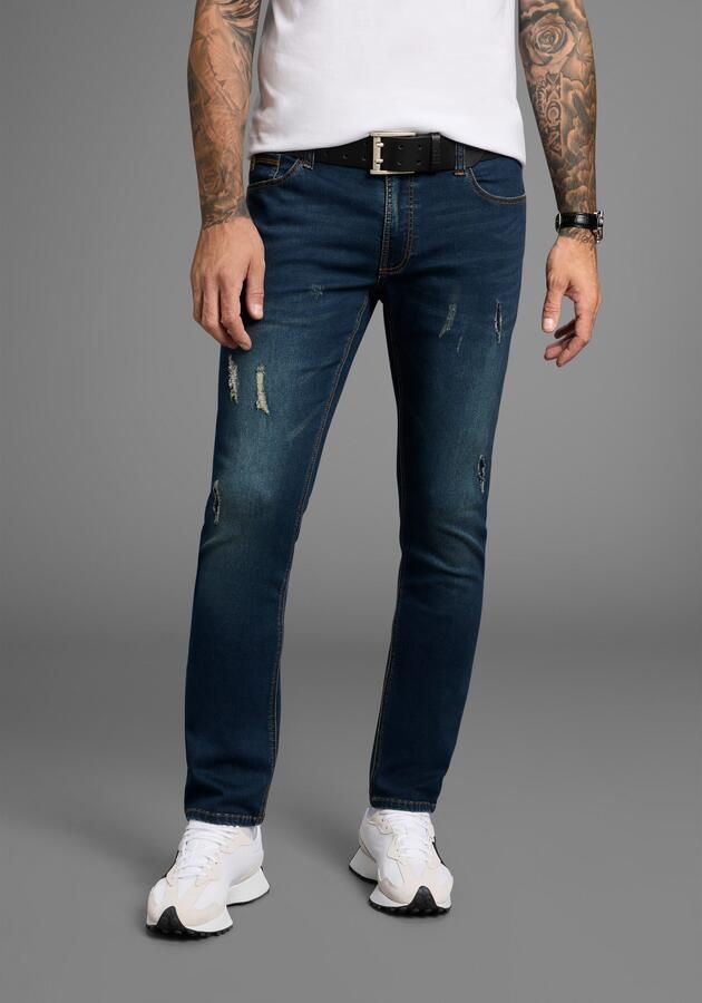 Bruno Banani Slim fit jeans Grady smalle pasvorm lage taillehoogte met steekzakken - Foto 6