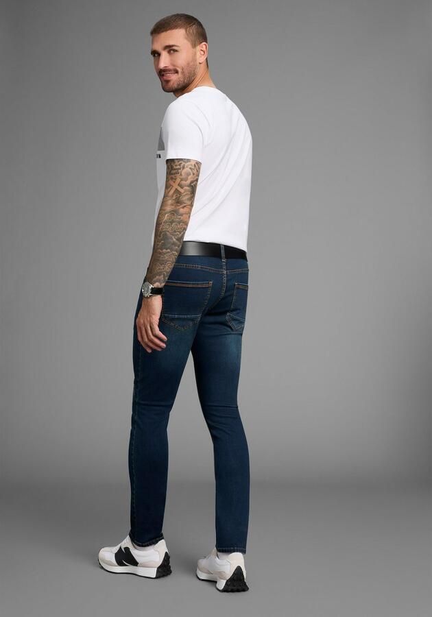 Bruno Banani Slim fit jeans Grady smalle pasvorm lage taillehoogte met steekzakken - Foto 4
