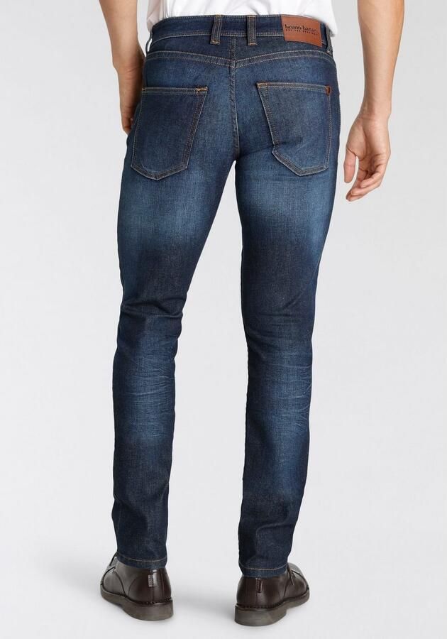 Bruno Banani Slim fit jeans Jimmy (stretch) smalle pijp lage taillehoogte met knoopsluiting - Foto 3