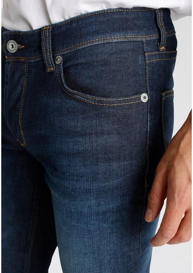 Bruno Banani Slim fit jeans Jimmy (stretch) smalle pijp lage taillehoogte met knoopsluiting