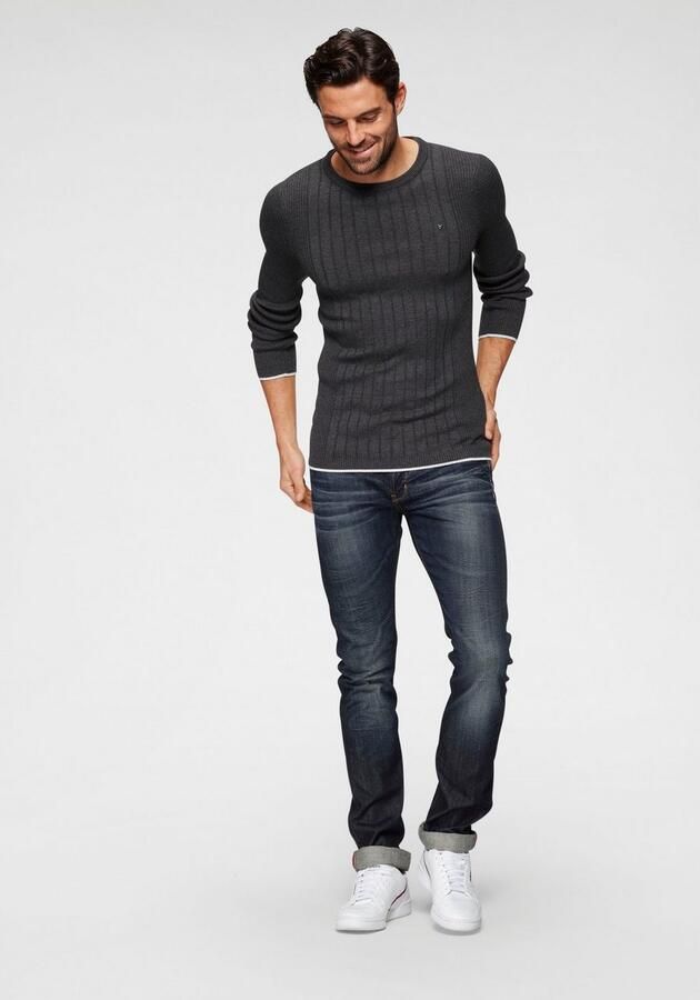 Bruno Banani Slim fit jeans Jimmy (stretch) smalle pijp lage taillehoogte met knoopsluiting - Foto 4