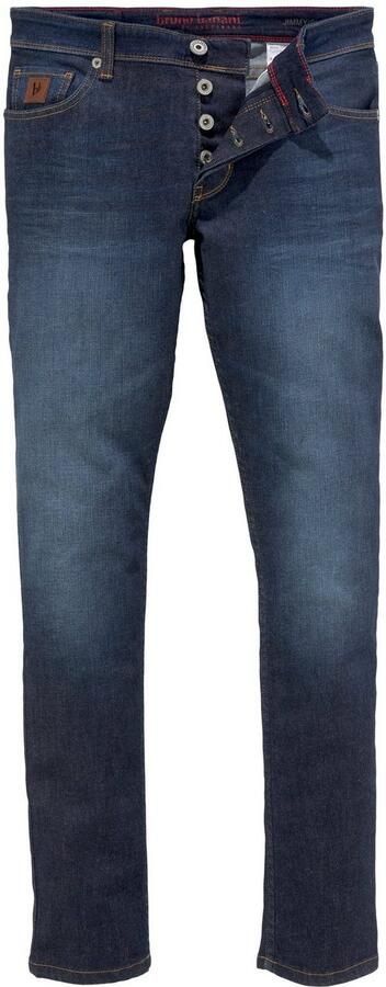 Bruno Banani Slim fit jeans Jimmy (stretch) smalle pijp lage taillehoogte met knoopsluiting - Foto 5
