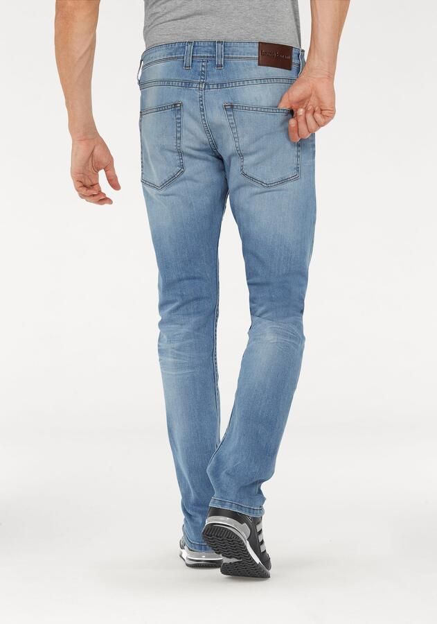 Bruno Banani Slim fit jeans Jimmy (stretch) smalle pijp lage taillehoogte met knoopsluiting - Foto 6