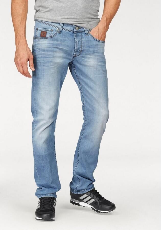Bruno Banani Slim fit jeans Jimmy (stretch) smalle pijp lage taillehoogte met knoopsluiting - Foto 3