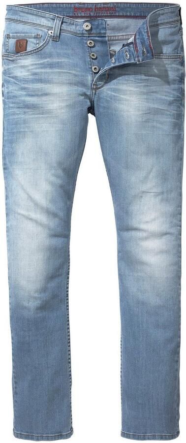 Bruno Banani Slim fit jeans Jimmy (stretch) smalle pijp lage taillehoogte met knoopsluiting - Foto 4