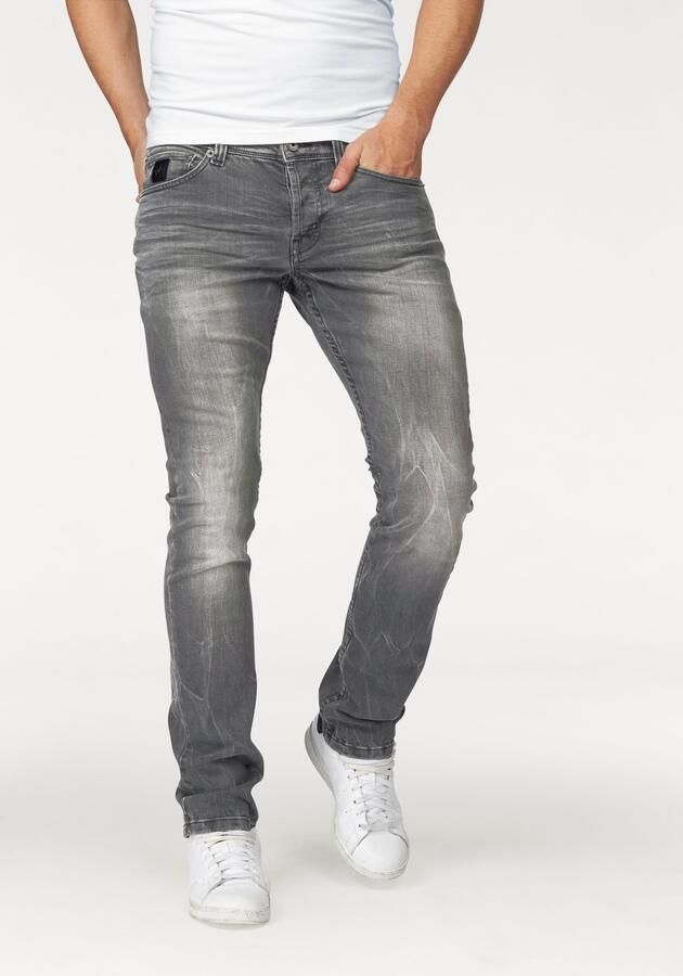 Bruno Banani Slim fit jeans Jimmy (stretch) smalle pijp lage taillehoogte met knoopsluiting - Foto 9