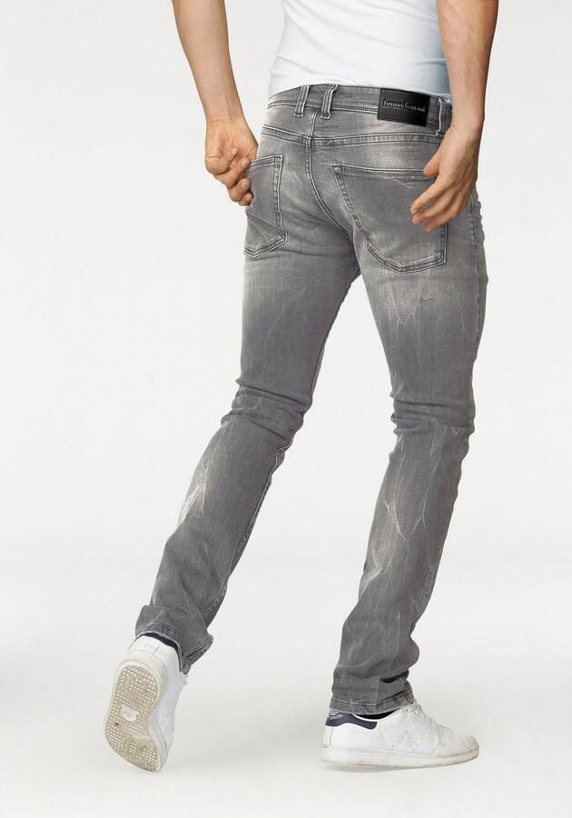 Bruno Banani Slim fit jeans Jimmy (stretch) smalle pijp lage taillehoogte met knoopsluiting - Foto 4