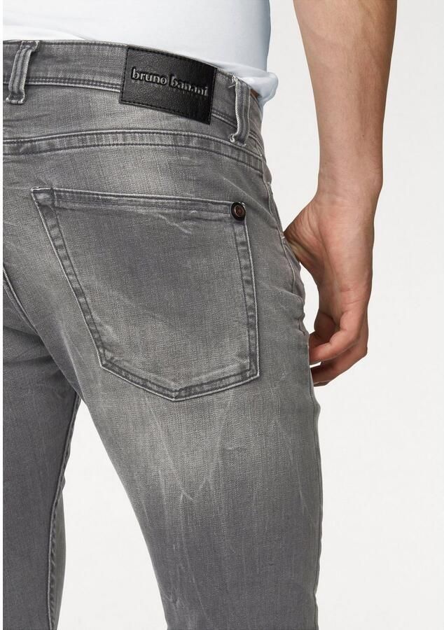 Bruno Banani Slim fit jeans Jimmy (stretch) smalle pijp lage taillehoogte met knoopsluiting - Foto 3