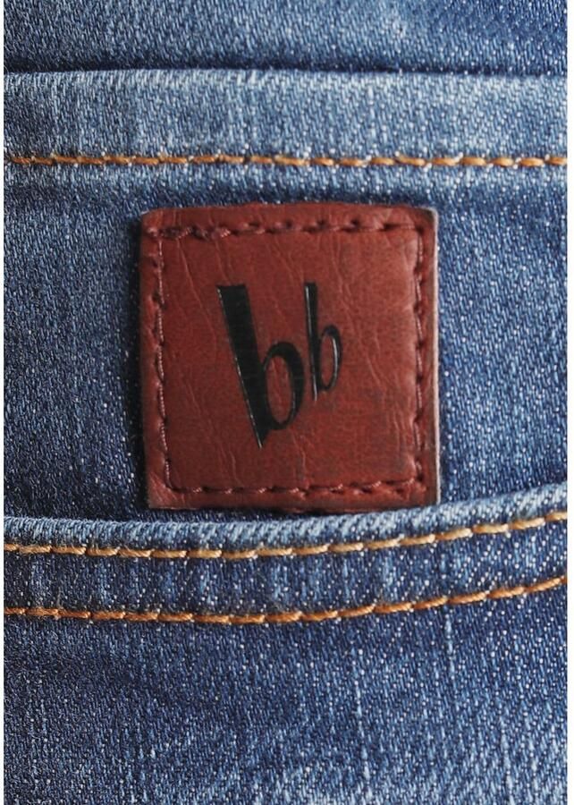 Bruno Banani Slim fit jeans Jimmy (stretch) smalle pijp lage taillehoogte met knoopsluiting