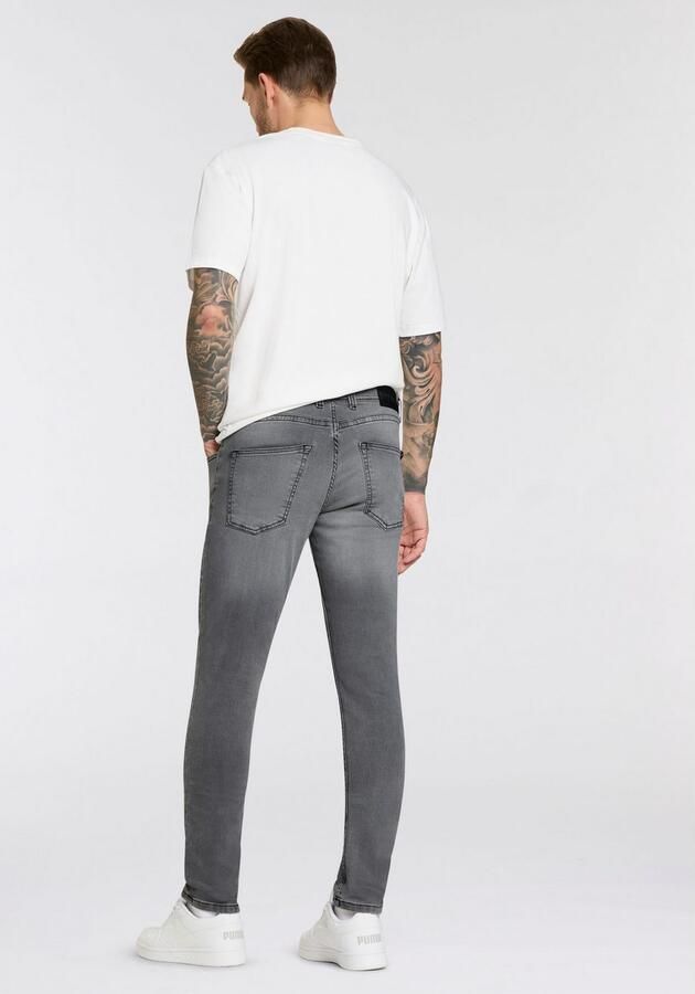 Bruno Banani Slim fit jeans Jimmy (stretch) smalle pijp lage taillehoogte met knoopsluiting - Foto 6