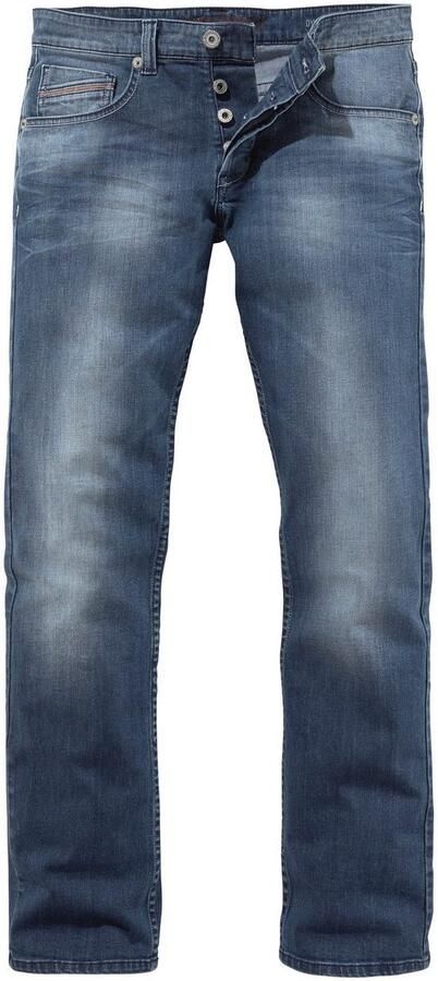 Bruno Banani Straight jeans Dylan rechte pasvorm used-wassing lage taille - Foto 5