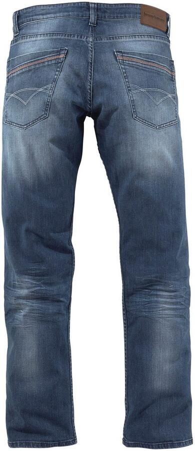 Bruno Banani Straight jeans Dylan rechte pasvorm used-wassing lage taille - Foto 6