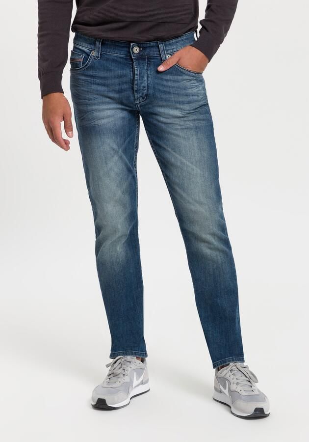 Bruno Banani Straight jeans Dylan rechte pasvorm used-wassing lage taille - Foto 8