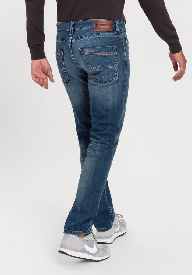 Bruno Banani Straight jeans Dylan rechte pasvorm used-wassing lage taille - Foto 4