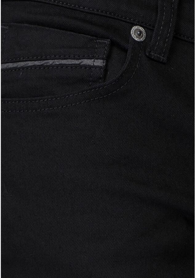 Bruno Banani Straight jeans Dylan rechte pasvorm used-wassing lage taille