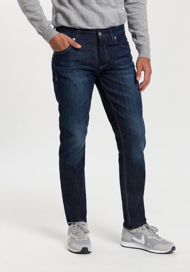 Bruno Banani Straight jeans Dylan rechte pasvorm used-wassing lage taille - Foto 9