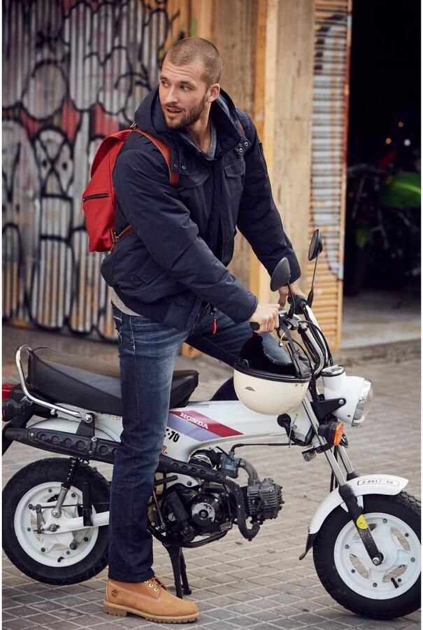 Bruno Banani Straight jeans Dylan rechte pasvorm used-wassing lage taille - Foto 6