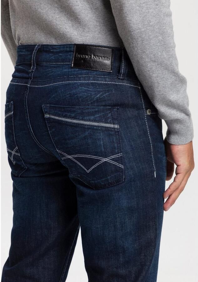 Bruno Banani Straight jeans Dylan rechte pasvorm used-wassing lage taille - Foto 2