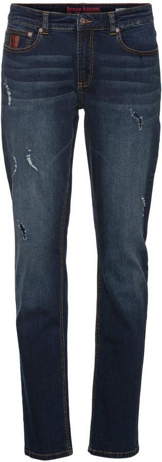 Bruno Banani Straight jeans Hutch rechte broekspijpen gedeeltelijk met modieuze destroyed-effecten - Foto 8