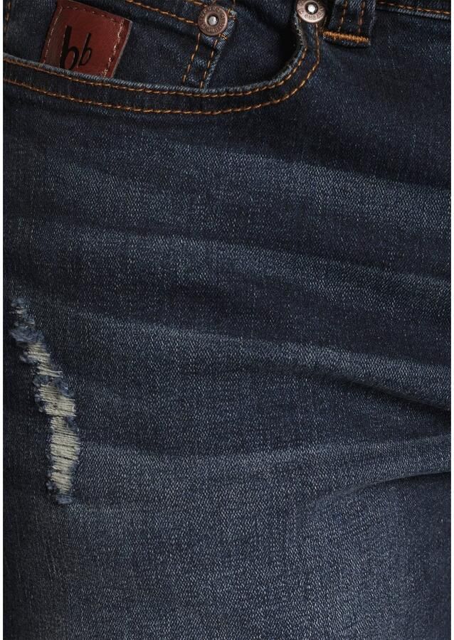 Bruno Banani Straight jeans Hutch rechte broekspijpen gedeeltelijk met modieuze destroyed-effecten
