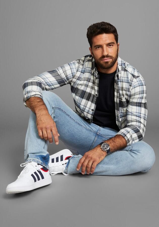 Bruno Banani Straight jeans Hutch rechte broekspijpen gedeeltelijk met modieuze destroyed-effecten - Foto 5