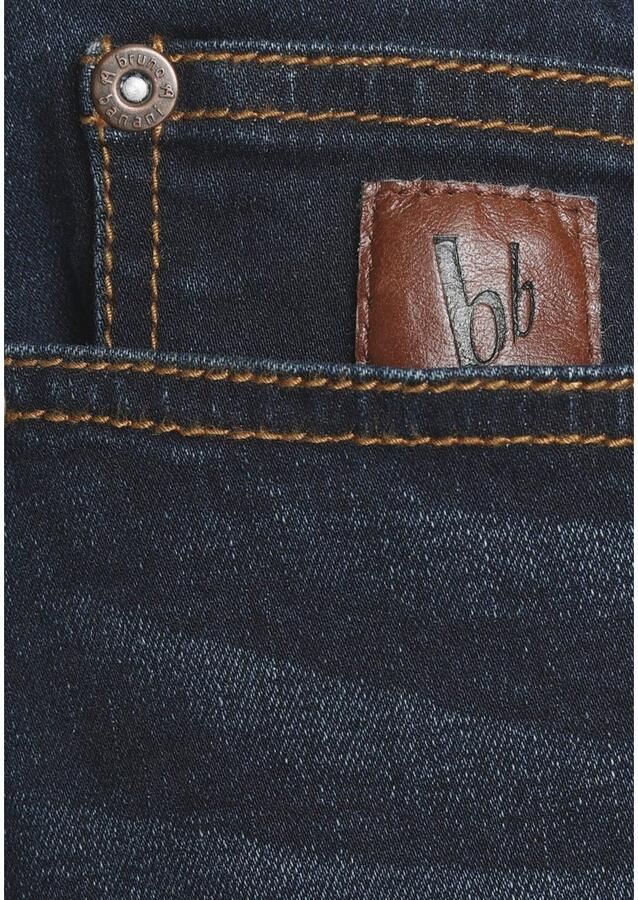 Bruno Banani Straight jeans Hutch rechte broekspijpen gedeeltelijk met modieuze destroyed-effecten