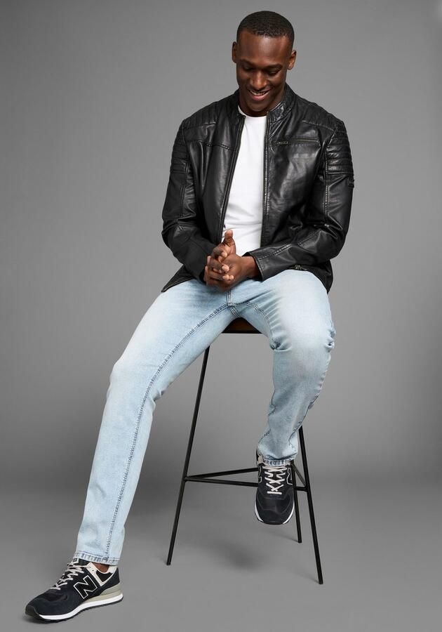 Bruno Banani Straight jeans Hutch rechte broekspijpen gedeeltelijk met modieuze destroyed-effecten - Foto 8