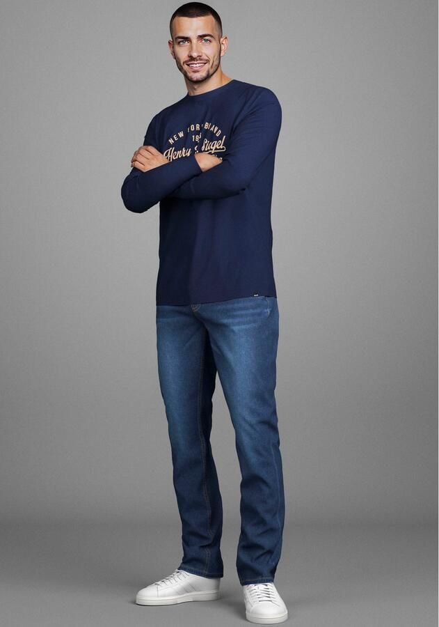 Bruno Banani Straight jeans Hutch rechte broekspijpen gedeeltelijk met modieuze destroyed-effecten - Foto 3