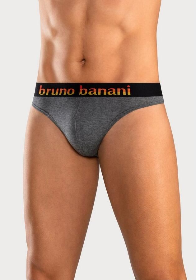 Bruno Banani String met gestreepte logoweefband (set 5 stuks) - Foto 3