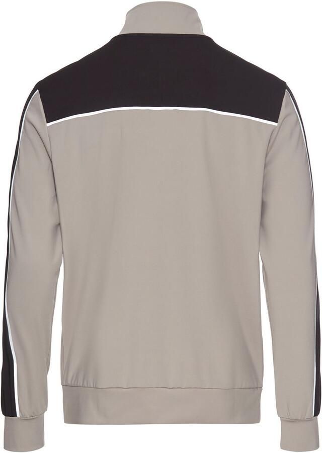 Bruno Banani Sweatvest met reflecterende strepen in deelnaad