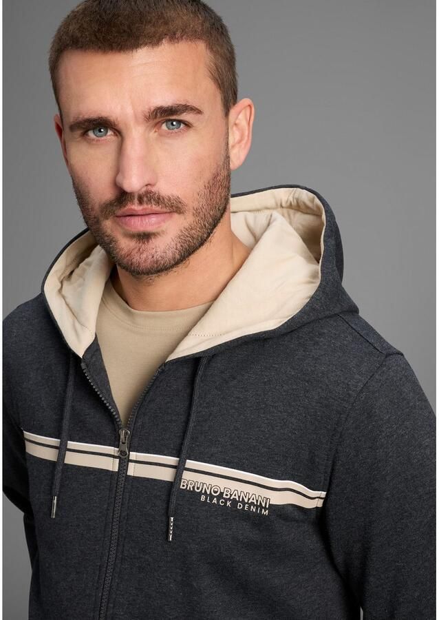 Bruno Banani Sweatvest moderne borstprint - Foto 2