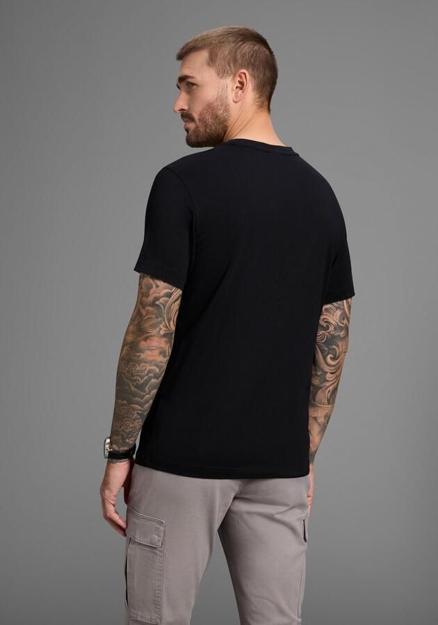 Bruno Banani T-shirt Gewassen look met borstzak - Foto 3