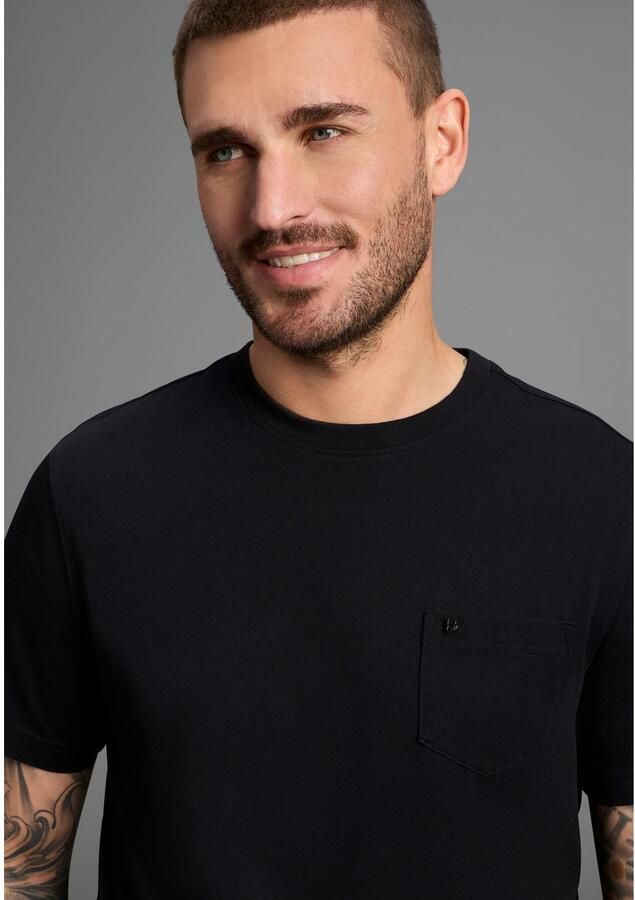 Bruno Banani T-shirt Gewassen look met borstzak - Foto 2