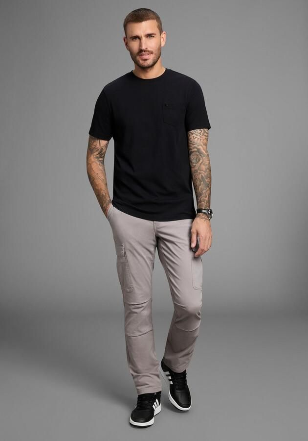 Bruno Banani T-shirt Gewassen look met borstzak - Foto 4