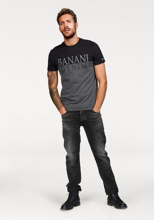 Bruno Banani T-shirt korte mouw smal gesneden casual-stijl van katoen - Foto 5