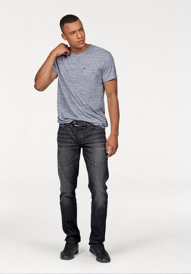 Bruno Banani T-shirt Korte mouwen slim fit effen ronde hals - Foto 6