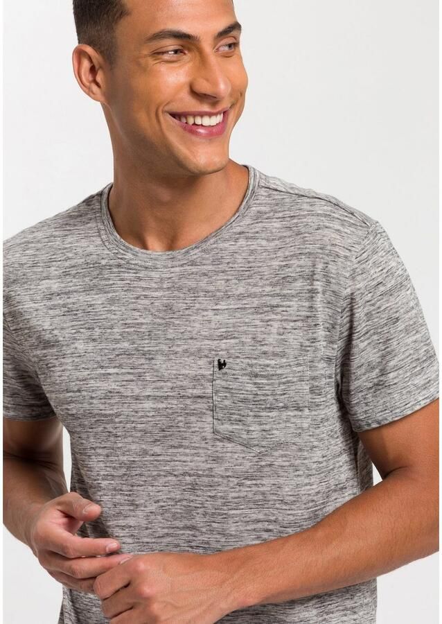 Bruno Banani T-shirt Korte mouwen slim fit effen ronde hals - Foto 2