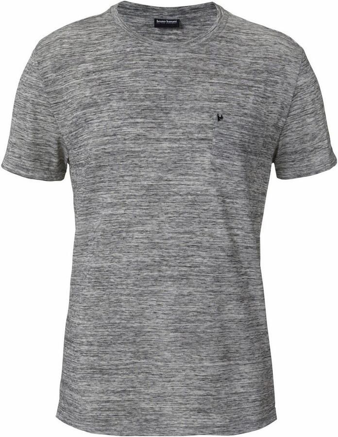 Bruno Banani T-shirt Korte mouwen slim fit effen ronde hals