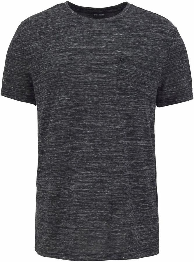 Bruno Banani T-shirt Korte mouwen slim fit effen ronde hals