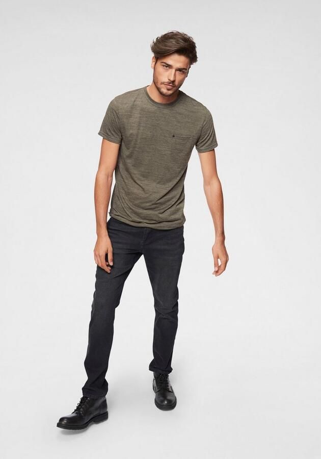 Bruno Banani T-shirt Korte mouwen slim fit effen ronde hals - Foto 5