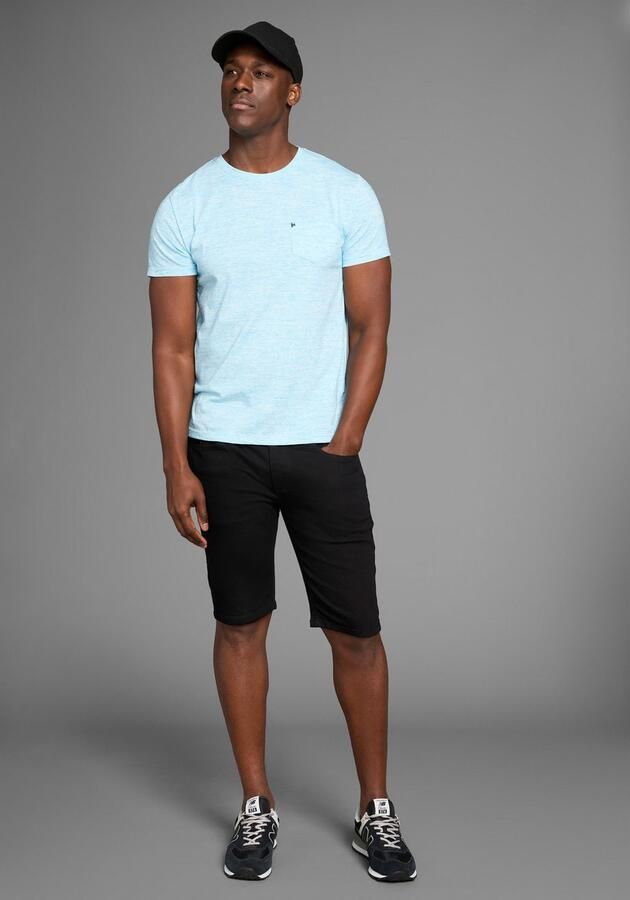 Bruno Banani T-shirt Korte mouwen slim fit effen ronde hals - Foto 5