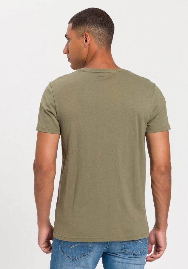 Bruno Banani T-shirt korte mouwen smal gesneden bedrukt van katoen - Foto 4