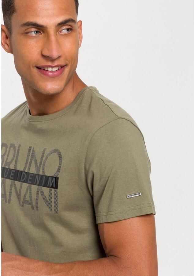 Bruno Banani T-shirt korte mouwen smal gesneden bedrukt van katoen - Foto 3