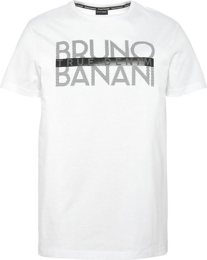 Bruno Banani T-shirt korte mouwen smal gesneden bedrukt van katoen