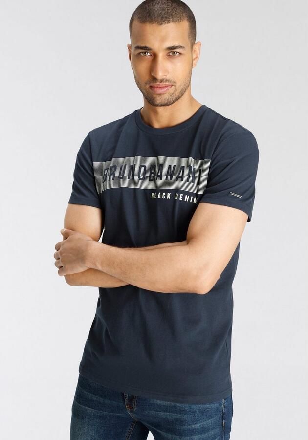 Bruno Banani T-shirt korte mouwen smal gesneden ronde hals - Foto 4