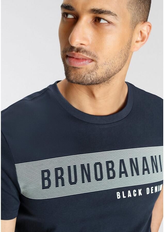 Bruno Banani T-shirt korte mouwen smal gesneden ronde hals - Foto 2