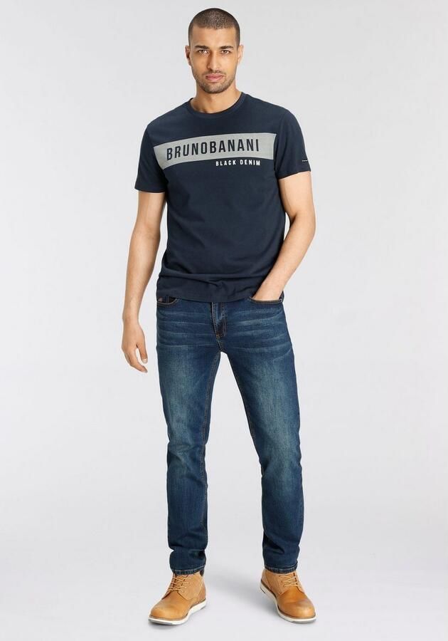 Bruno Banani T-shirt korte mouwen smal gesneden ronde hals - Foto 6