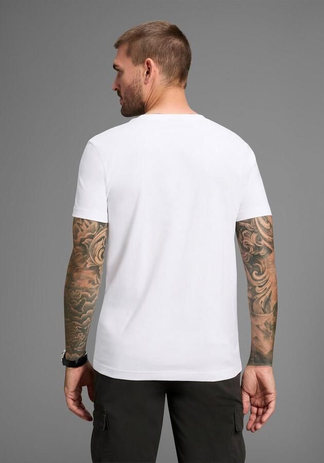 Bruno Banani T-shirt korte mouwen smal gesneden ronde hals - Foto 4