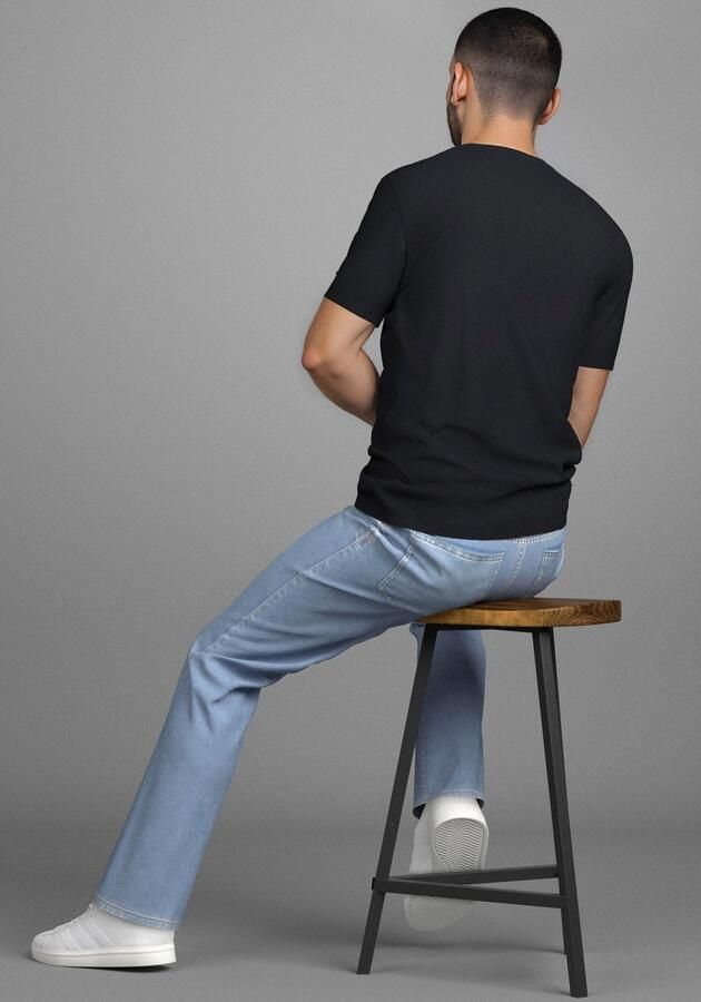 Bruno Banani T-shirt korte mouwen smal gesneden ronde hals - Foto 5