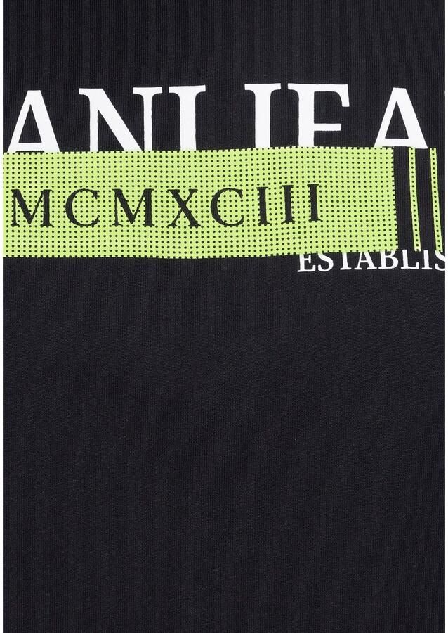 Bruno Banani T-shirt korte mouwen smalle pasvorm bedrukt ronde hals - Foto 3